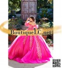 Hott Pink Iridescent Sequin Dress